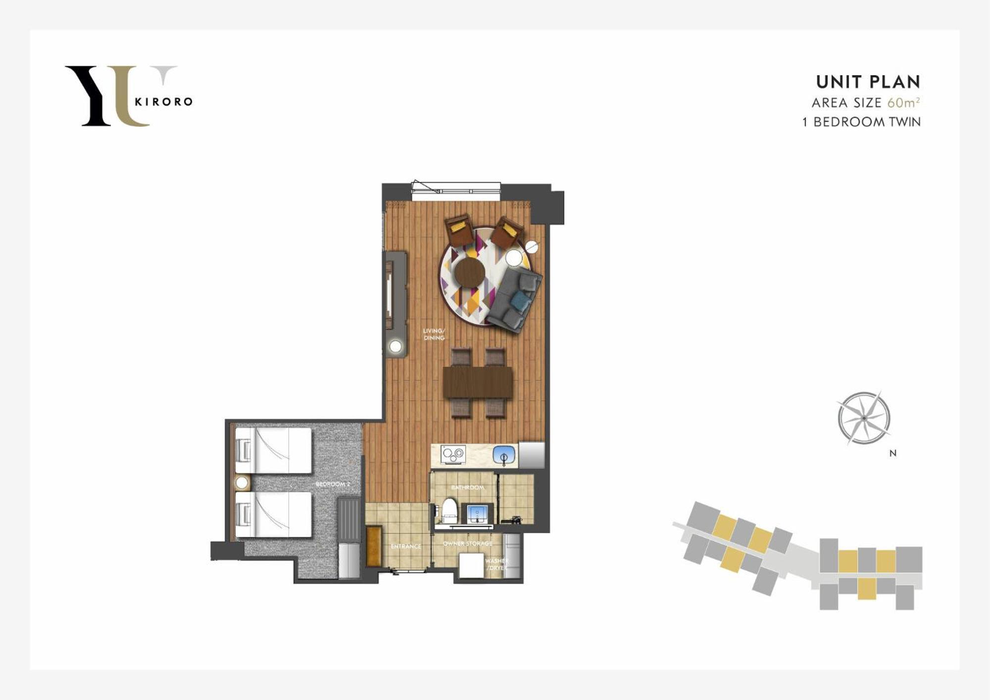 Akaigawa Yu Kiroro, Ski-In Ski-Out Luxury Residences الغرفة الصورة